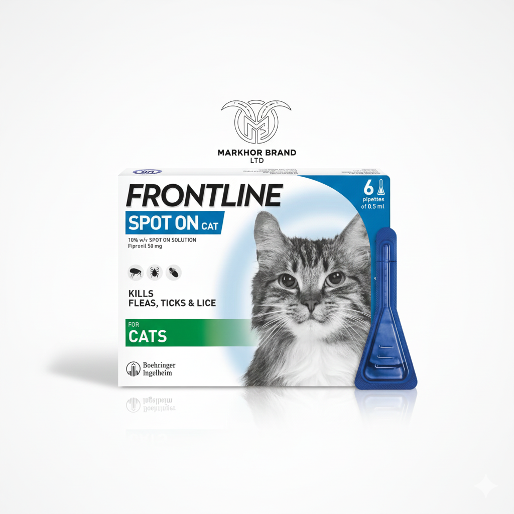 FRONTLINE Spot On Flea & Tick Treatment for Cats - 6 Pipettes
