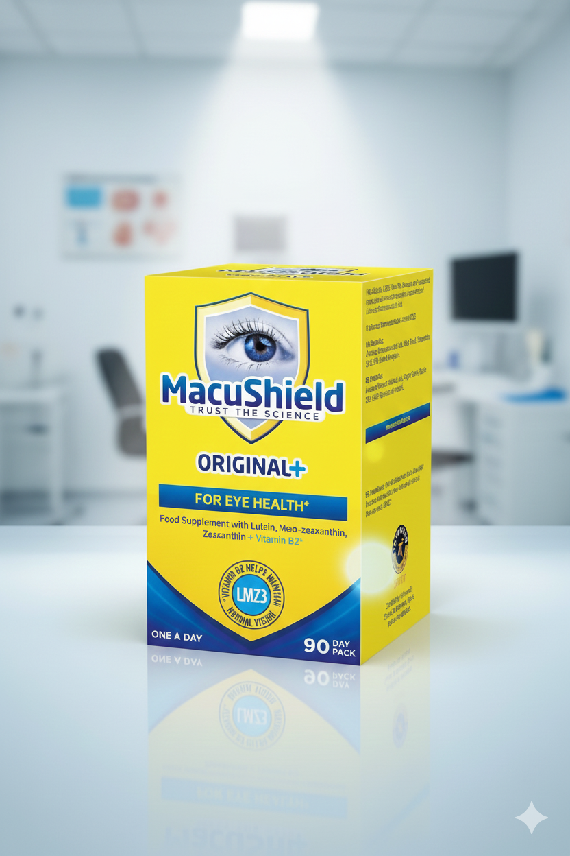 MacuShield Original Eye Health Supplement - 90 Capsules | Lutein, Zeaxanthin & Meso-Zeaxanthin