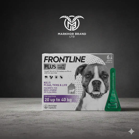 FRONTLINE Plus Flea & Tick Treatment for Large Dogs - 6 Pipettes
