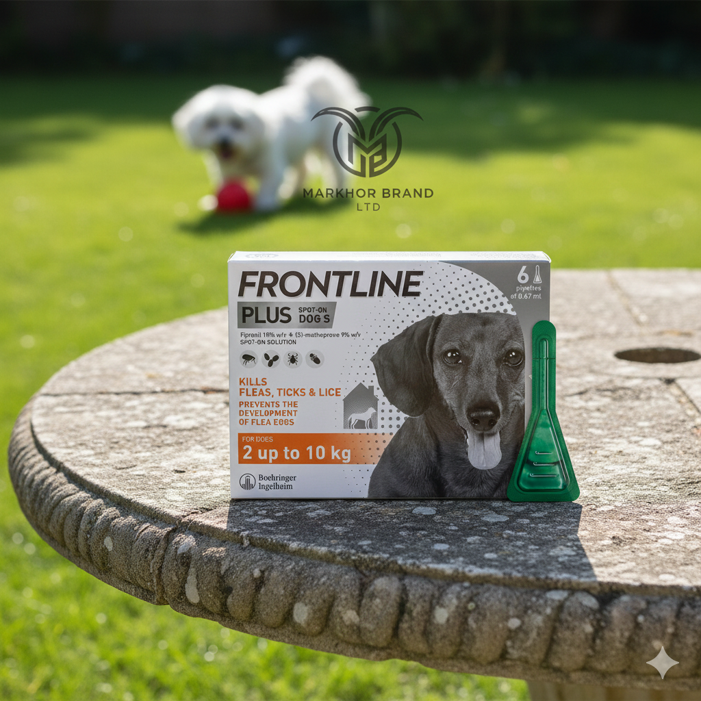 FRONTLINE Plus Flea & Tick Treatment for Small Dogs - 6 Pipettes