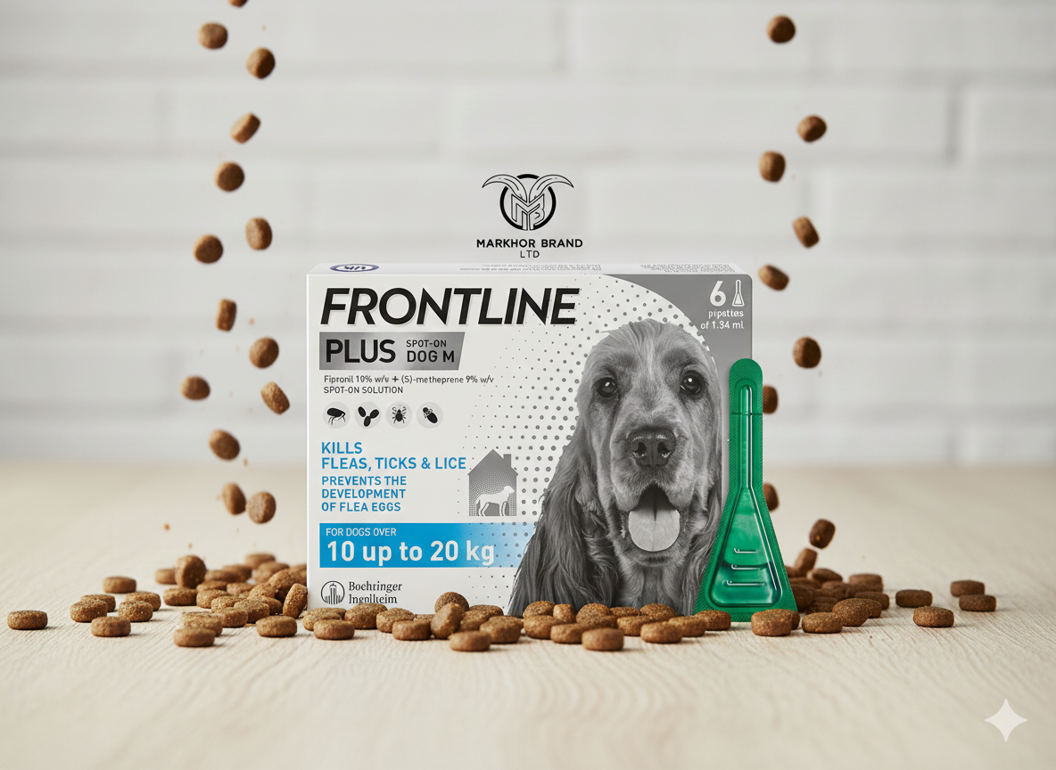 FRONTLINE Plus Flea & Tick Treatment for Medium Dogs - 6 Pipettes