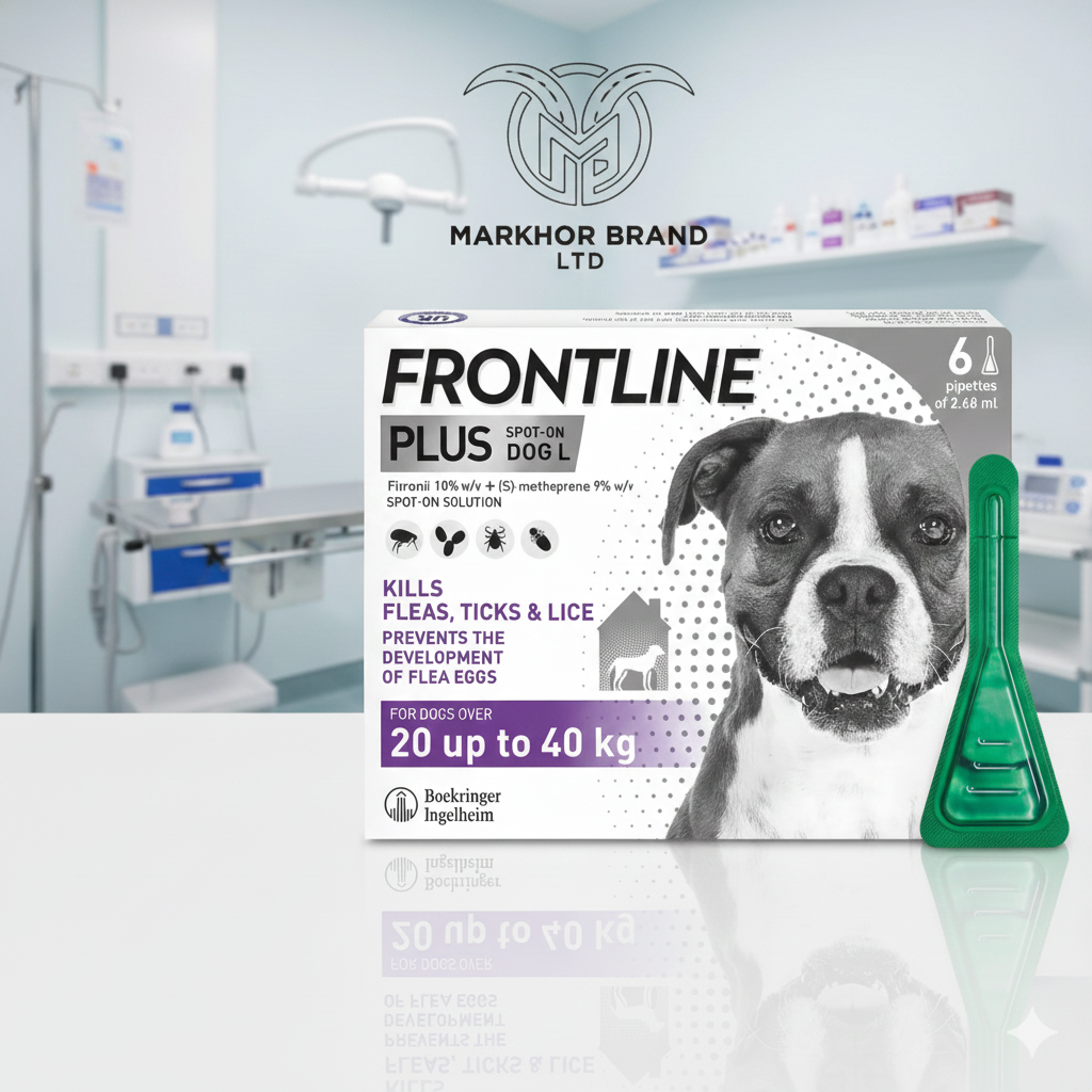 FRONTLINE Plus Flea & Tick Treatment for Large Dogs - 6 Pipettes