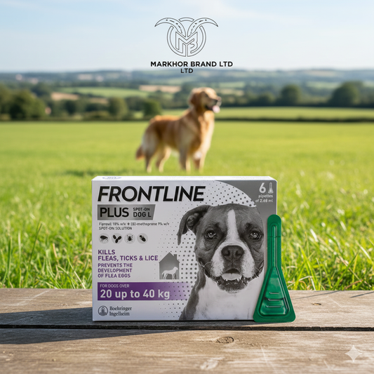 FRONTLINE Plus Flea & Tick Treatment for Large Dogs - 6 Pipettes