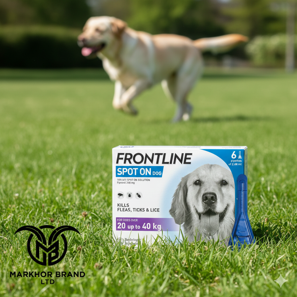 FRONTLINE Spot On Flea & Tick Treatment for Large Dog (20-40kg) 6 Pipettes