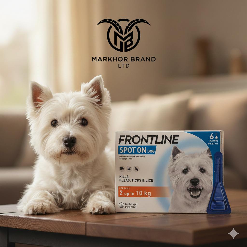 FRONTLINE Spot On Flea & Tick Treatment for Small Dog (2-10kg) 6 Pipettes