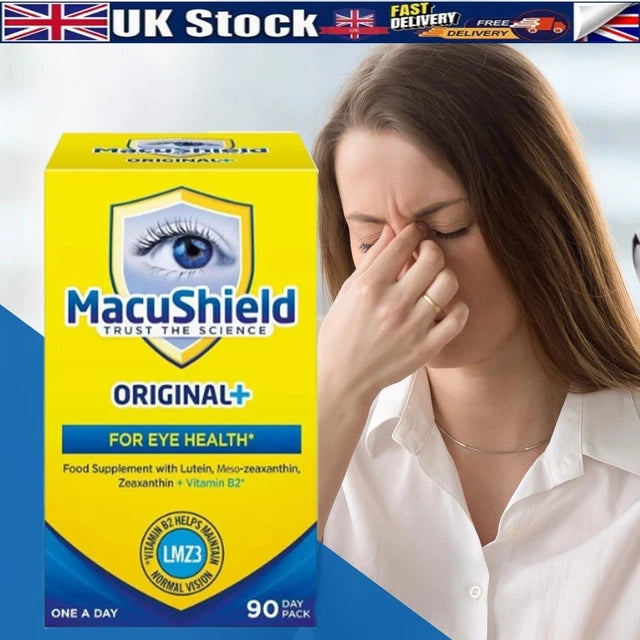 MacuShield Original Eye Health Supplement - 90 Capsules | Lutein, Zeaxanthin & Meso-Zeaxanthin
