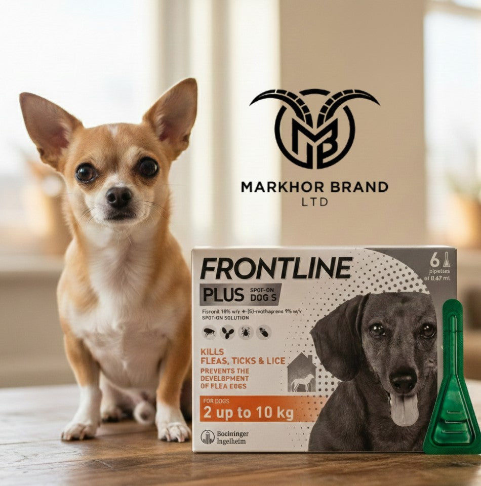 FRONTLINE Plus Flea & Tick Treatment for Small Dogs - 6 Pipettes