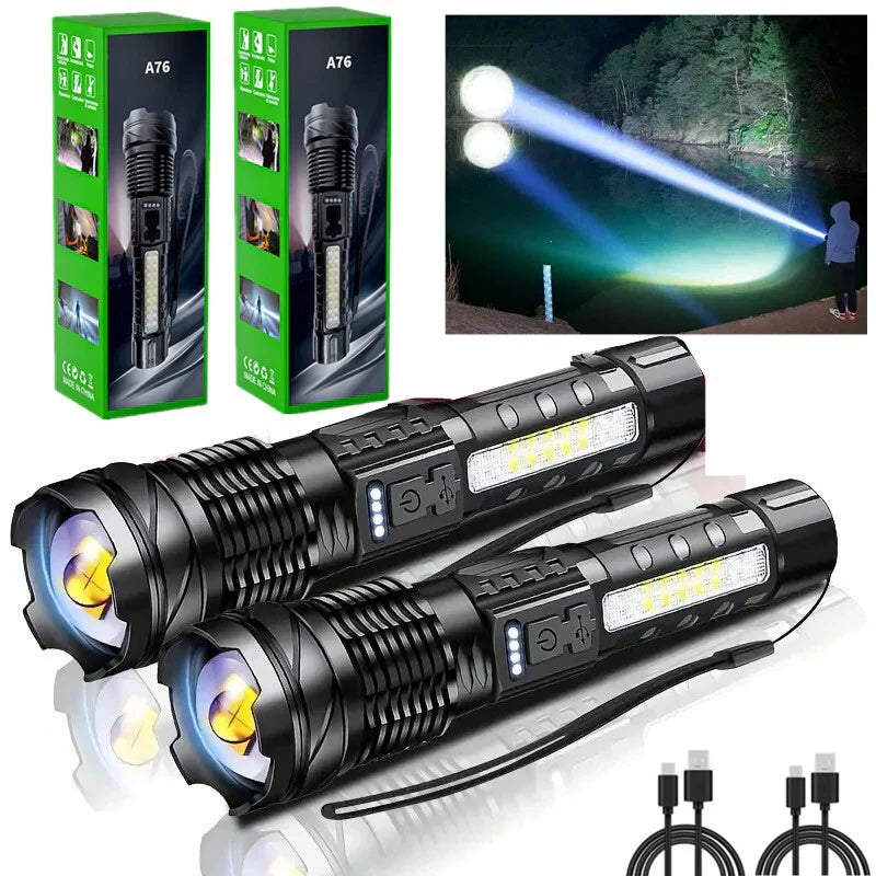 (BUY 1 GET 1 FREE) USB Rechargeable LED Torch